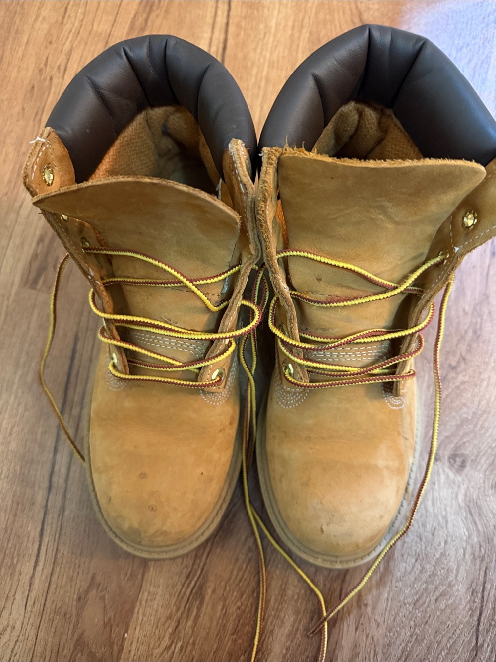 Timberland Wheat Brown Lace Up Work Boots